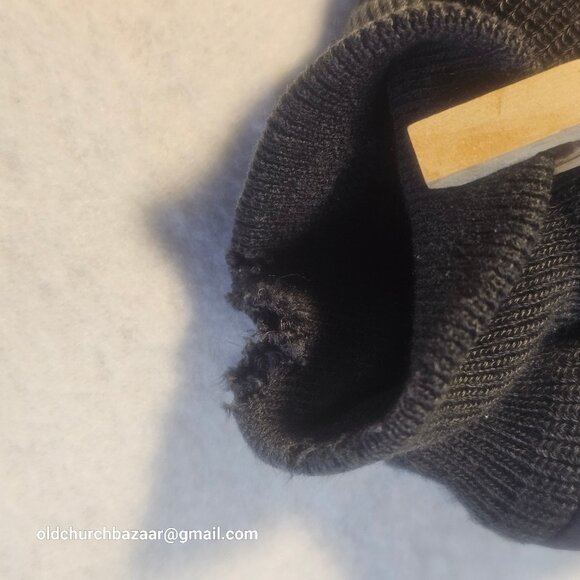 LL Bean Men's navy black Fleece Lined Warm Up winter jacket-super warm size L - Picture 15 of 15